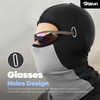 image:imageROXUN Balaclava Moto Face Mask Summer Cooling Ice Silk Mesh Sun Protection  Thin Ice Silk Cooling Fabric Breathable Mesh UPF 50 Helmet Friendly Glasses Compatible for Motor Cycling SkiMustard Green
