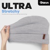 image:imageROXUN Beanie for MenWomen Winter Hat Soft Warm Unisex Skull Stocking Cap  cuffed beaniestretchknit fit suits daily wearhiking skiing cyclingLight Gray