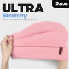 image:imageROXUN Beanie for MenWomen Winter Hat Soft Warm Unisex Skull Stocking Cap  cuffed beaniestretchknit fit suits daily wearhiking skiing cyclingLight Pink