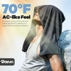 image:imageROXUN Cooling Towels 4 Pack 40x12 Chilly Ice Rags for Neck and Face  GrayBlueGreenBlack Soft Breathable Sports and Outdoor Workouts Comes with Storage Bags amp CarabinersBluepinkgreenblack