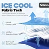 image:imageROXUN Cooling Towels 4 Pack 40x12 Chilly Ice Rags for Neck and Face  GrayBlueGreenBlack Soft Breathable Sports and Outdoor Workouts Comes with Storage Bags amp CarabinersDark Graygrayish Bluepinkgreen