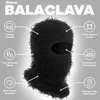 image:imageROXUN Distressed Ski Mask Balaclava Yeat Shiesty Fluffy Knitted Full Face  Highly stretchy construction01 Black