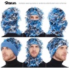 image:imageROXUN Distressed Ski Mask Balaclava Yeat Shiesty Fluffy Knitted Full Face  Highly stretchy construction01 Blue Mixed