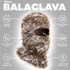 image:imageROXUN Distressed Ski Mask Balaclava Yeat Shiesty Fluffy Knitted Full Face  Highly stretchy construction01 Brown Mixed