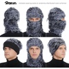 image:imageROXUN Distressed Ski Mask Balaclava Yeat Shiesty Fluffy Knitted Full Face  Highly stretchy construction01 Gray Mixed