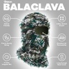 image:imageROXUN Distressed Ski Mask Balaclava Yeat Shiesty Fluffy Knitted Full Face  Highly stretchy construction01 Green Mixed