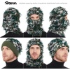 image:imageROXUN Distressed Ski Mask Balaclava Yeat Shiesty Fluffy Knitted Full Face  Highly stretchy construction01 Green Mixed
