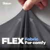 image:imageROXUN Neck Gaiter 4 Pack Summer Cooling Breathable Face Mask for Outdoors  Stretch Moisture Wicking UPF 50 Wind Dust UV Protection 95 Polyester 5 Spandex Quick Dry amp Washable4 Black