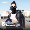 image:imageROXUN Ski Mask Balaclava Motorcycle Summer Cooling Breathable UV Protector  Windproof amp Warm Adjustable amp Secure Breathable amp DryFit AllSeason Comfort304blackroselight Pink