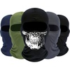 image:imageROXUN Balaclava Ski Mask 5 Pack Neck Gaiter Motorcycle Summer Cooling  UV Protection Shiesty Windproof Scarf for MenWomen Face Mask Versatile UseBlackskullnavy Bluearmy Greendark Gray