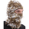 image:imageROXUN Distressed Ski Mask Balaclava Yeat Shiesty Fluffy Knitted Full Face  Highly stretchy construction01 Brown Mixed