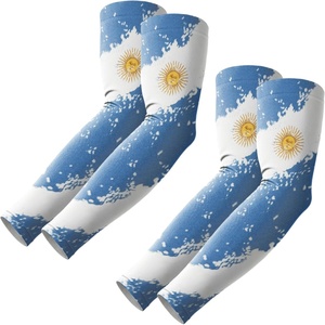 image:imageROXUN Arm Sleeves Cooling UV Sun Protection Sport Compression for Men Women  UPF50Seamless cover armsTattoocoveringLightweight amp breathabledaily wearOutdoor workBasketball BaseballMangas2 Pairs Argentina Flag