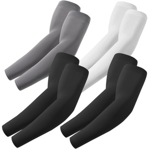 image:imageROXUN Arm Sleeves Cooling UV Sun Protection Sport Compression for Men Women  UPF50Seamless cover armsTattoocoveringLightweight amp breathabledaily wearOutdoor workBasketball BaseballMangas2 Blackdark Graywhite