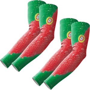 image:imageROXUN Arm Sleeves Cooling UV Sun Protection Sport Compression for Men Women  UPF50Seamless cover armsTattoocoveringLightweight amp breathabledaily wearOutdoor workBasketball BaseballMangas2 Pairs Portugal Flag
