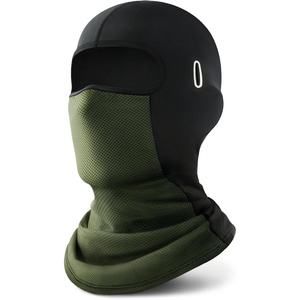 image:imageROXUN Balaclava Moto Face Mask Summer Cooling Ice Silk Mesh Sun Protection  Thin Ice Silk Cooling Fabric Breathable Mesh UPF 50 Helmet Friendly Glasses Compatible for Motor Cycling SkiArmy Green