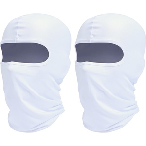 image:imageROXUN Balaclava Ski Mask 2 Pack Summer Motorcycle UV Protection Shiesty  Cooling UPF 50 Unisex Windproof Face Mask Neck Gaiter Versatile Use2 White