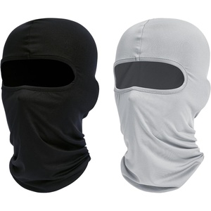image:imageROXUN Balaclava Ski Mask 2 Pack Summer Motorcycle UV Protection Shiesty  Cooling UPF 50 Unisex Windproof Face Mask Neck Gaiter Versatile UseBlacklight Gray