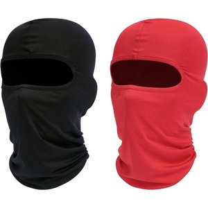 image:imageROXUN Balaclava Ski Mask 2 Pack Summer Motorcycle UV Protection Shiesty  Cooling UPF 50 Unisex Windproof Face Mask Neck Gaiter Versatile UseBlackred