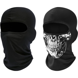image:imageROXUN Balaclava Ski Mask 2 Pack Summer Motorcycle UV Protection Shiesty  Cooling UPF 50 Unisex Windproof Face Mask Neck Gaiter Versatile UseBlackskull