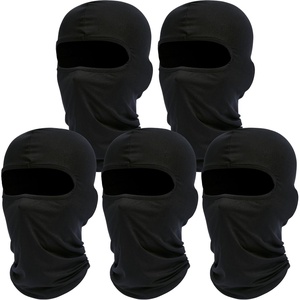 image:imageROXUN Balaclava Ski Mask 5 Pack Neck Gaiter Motorcycle Summer Cooling  UV Protection Shiesty Windproof Scarf for MenWomen Face Mask Versatile Use5 Black