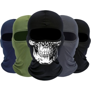 image:imageROXUN Balaclava Ski Mask 5 Pack Neck Gaiter Motorcycle Summer Cooling  UV Protection Shiesty Windproof Scarf for MenWomen Face Mask Versatile UseBlackskullnavy Bluearmy Greendark Gray