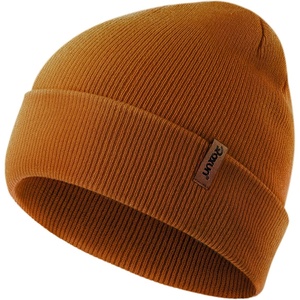 image:imageROXUN Beanie for MenWomen Winter Hat Soft Warm Unisex Skull Stocking Cap  cuffed beaniestretchknit fit suits daily wearhiking skiing cyclingCaramel
