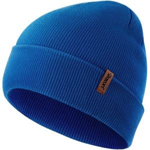 image:imageROXUN Beanie for MenWomen Winter Hat Soft Warm Unisex Skull Stocking Cap  cuffed beaniestretchknit fit suits daily wearhiking skiing cyclingIndigo