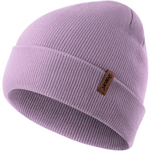image:imageROXUN Beanie for MenWomen Winter Hat Soft Warm Unisex Skull Stocking Cap  cuffed beaniestretchknit fit suits daily wearhiking skiing cyclingLight Purple
