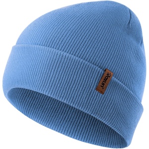 image:imageROXUN Beanie for MenWomen Winter Hat Soft Warm Unisex Skull Stocking Cap  cuffed beaniestretchknit fit suits daily wearhiking skiing cyclingSky Blue