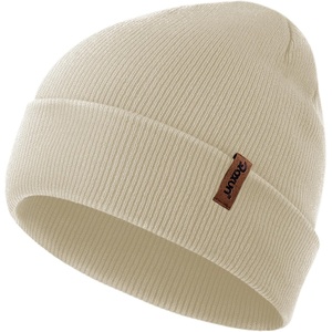 image:imageROXUN Beanie for MenWomen Winter Hat Soft Warm Unisex Skull Stocking Cap  cuffed beaniestretchknit fit suits daily wearhiking skiing cyclingWhite