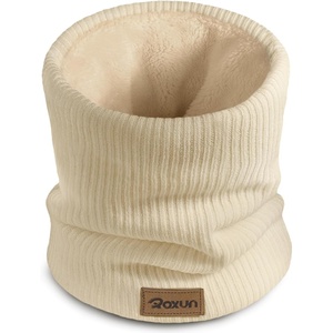 image:imageROXUN Winter Neck Gaiter Neck Warmer Cover Ski Gaiters for MenWomen  Soft Thick Fleece Gentle on Skin Stretchy Fit Multifunction Elegant Chic Look Multicolor OptionsOatmeal
