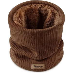 image:imageROXUN Winter Neck Gaiter Neck Warmer Cover Ski Gaiters for MenWomen  Soft Thick Fleece Gentle on Skin Stretchy Fit Multifunction Elegant Chic Look Multicolor OptionsBrown