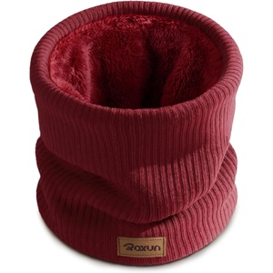 image:imageROXUN Winter Neck Gaiter Neck Warmer Cover Ski Gaiters for MenWomen  Soft Thick Fleece Gentle on Skin Stretchy Fit Multifunction Elegant Chic Look Multicolor OptionsWine Red